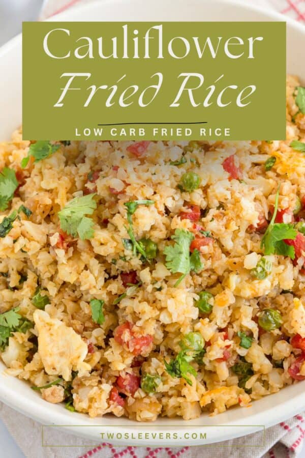 Cauliflower Fried Rice Pin with text overlay