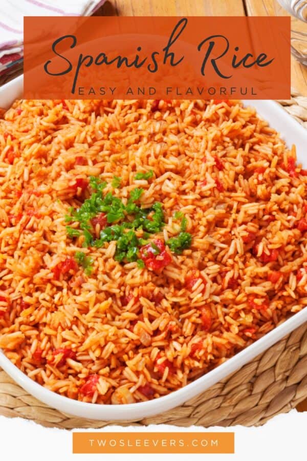 Spanish Rice Pin with text overlay