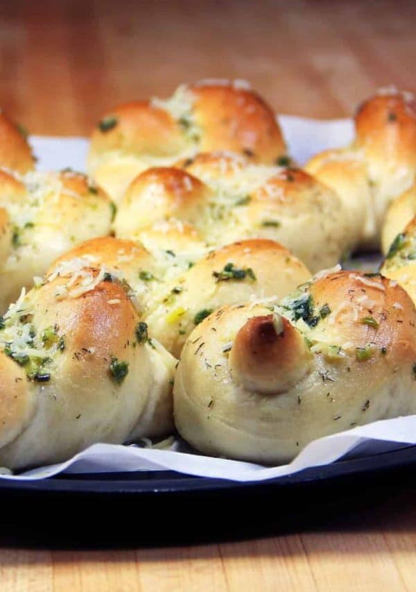 Garlic Knots on a plate