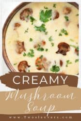 Creamy Mushroom Soup Recipe | Home made Mushroom Soup – TwoSleevers