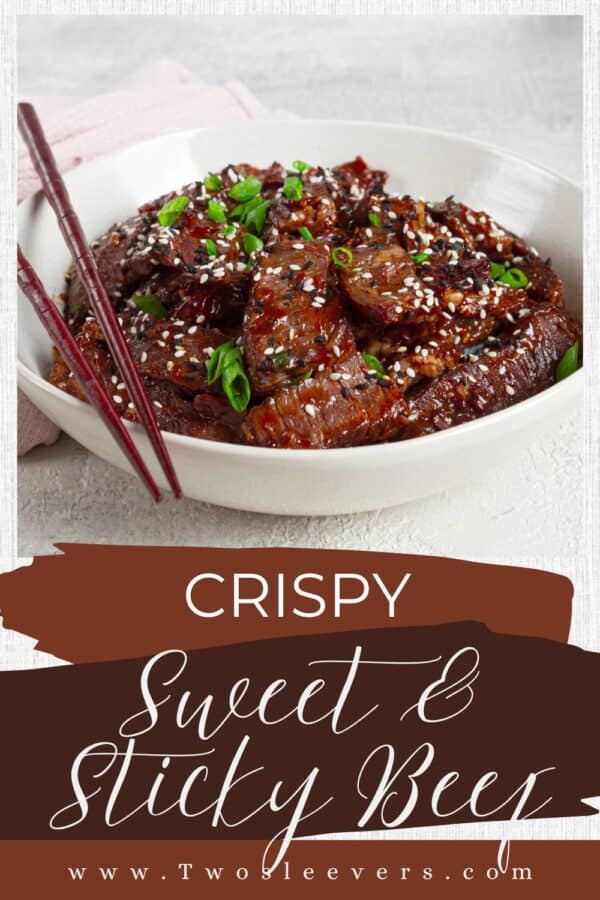 Crispy Beef Pin with text overlay