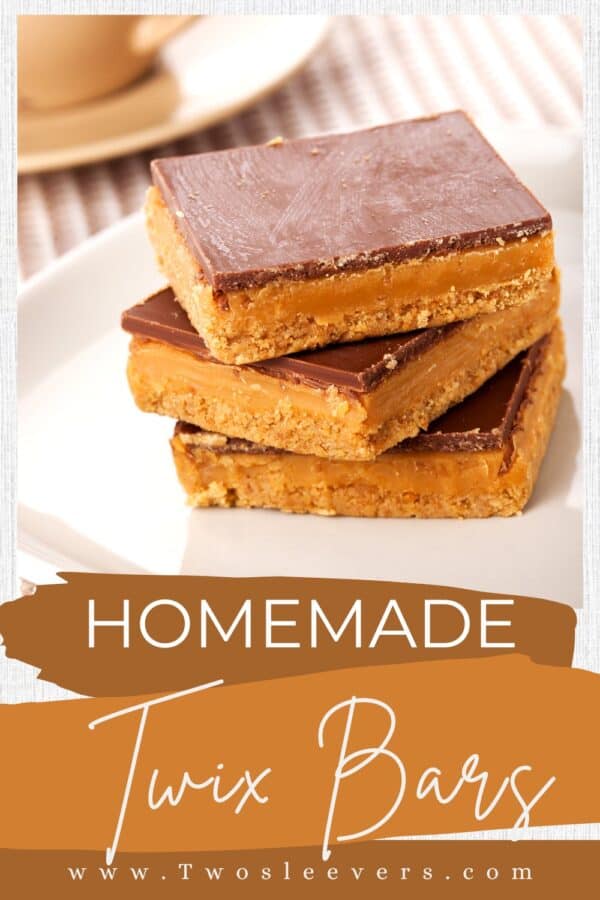 Twix Bars Pin with text overlay