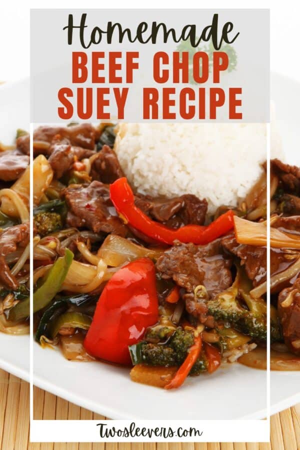 Beef Chop Suey Pin with text overlay