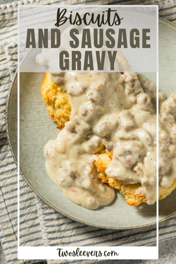 Biscuits and Gravy Pin with text overlay