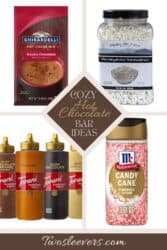 Hot Chocolate Bar Ideas Graphic with text overlay