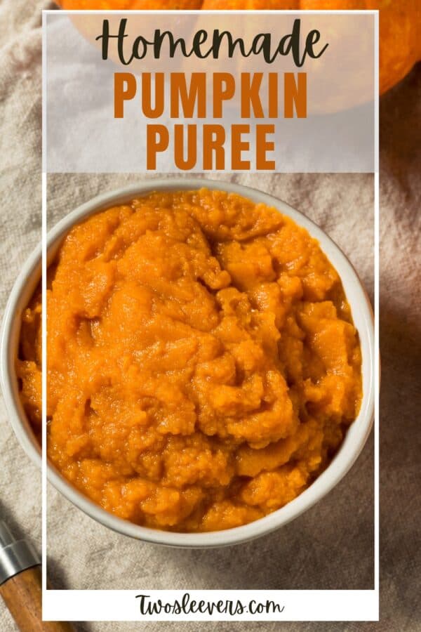Pumpkin Puree Pin with text overlay