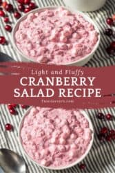 Cranberry Salad Pin with text overlay
