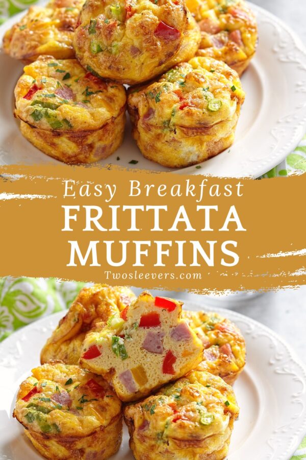 Frittata Muffins Pin with text overlay