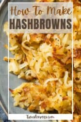 How To Make Hashbrowns Pin with text overlay