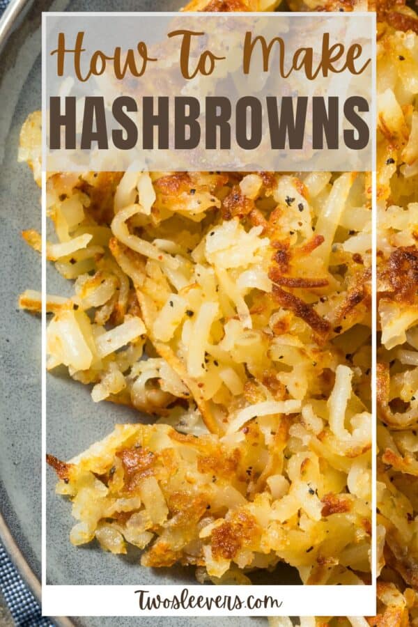 How To Make Hashbrowns Pin with text overlay
