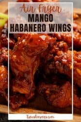Mango Habanero Wings Pin with text overlay