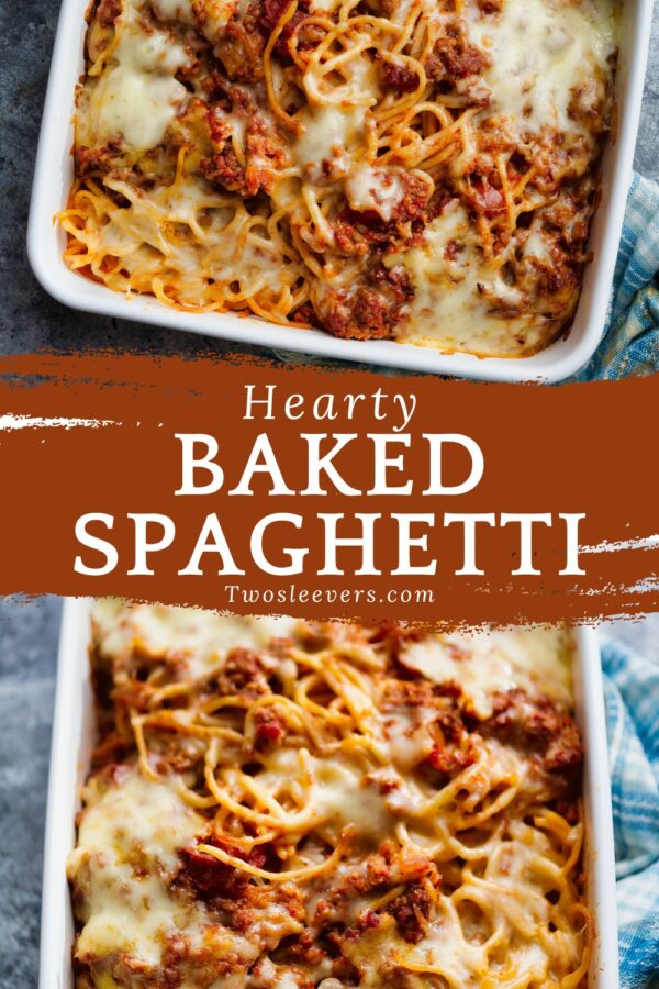 Baked Spaghetti Pin with text overlay