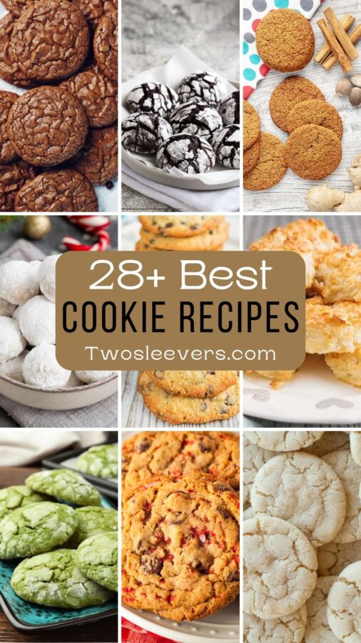 A 9 part gid of the Best Cookie recipes with a text overlay