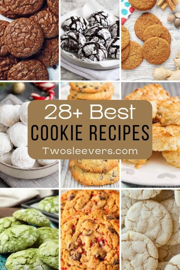 A 9 part gid of the Best Cookie recipes with a text overlay