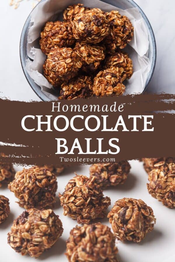 Chocolate Balls Pin with text overlay