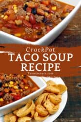 Crockpot Taco Soup | Simple Gradual Cooker Taco Soup Recipe
