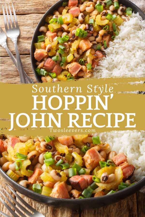 Hoppin John Pin with text overlay
