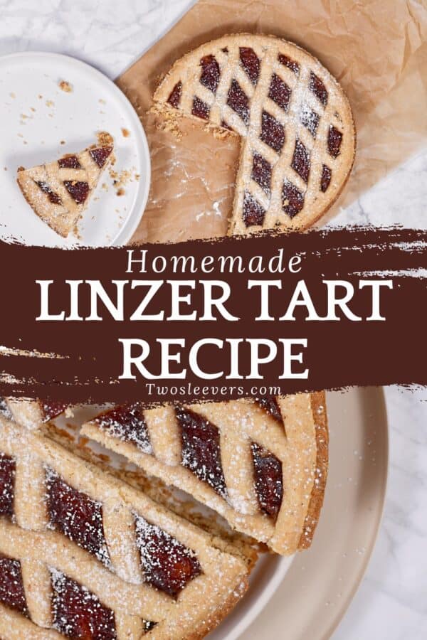 Linzer Torte Pin with text overlay