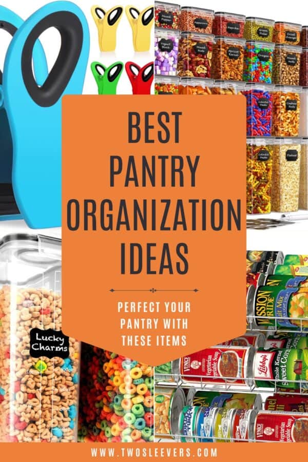 pantry organization ideas Pin with text overlay - 2