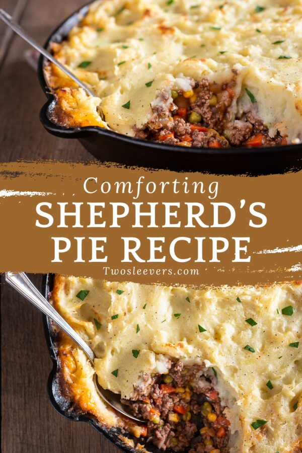 Shepherd's Pie Pin with text overlay