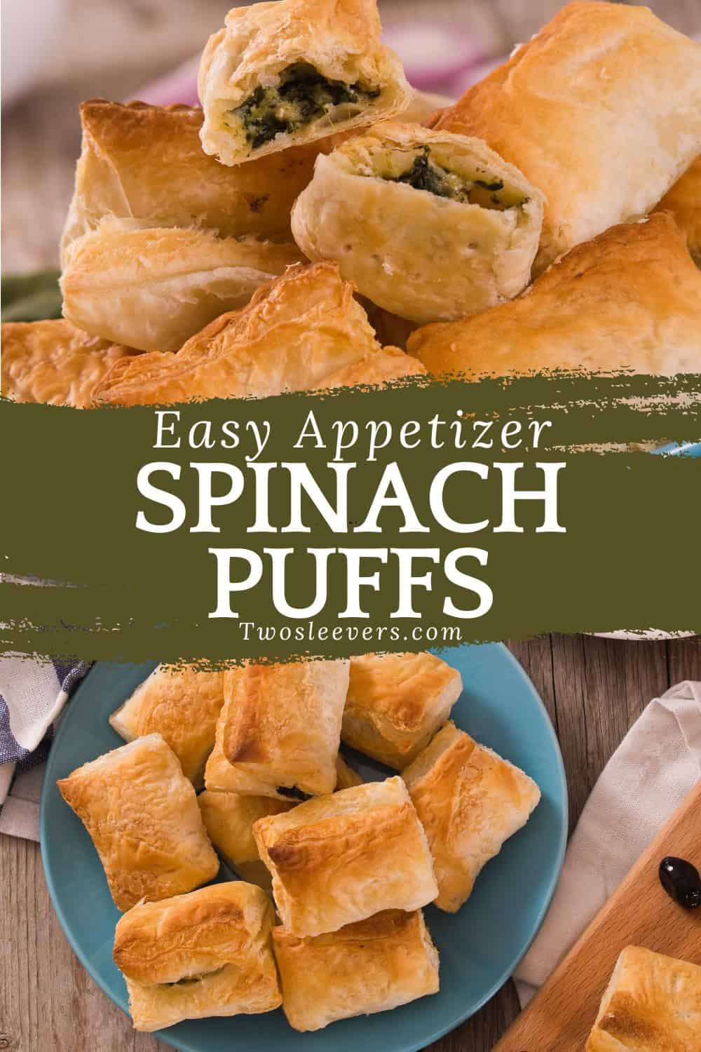 Spinach Puffs | Easy Spinach Puff Recipe - TwoSleevers
