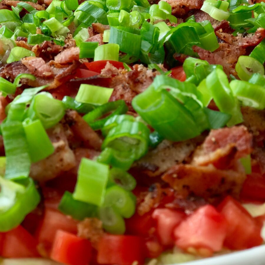 Close up image of BLT Dip