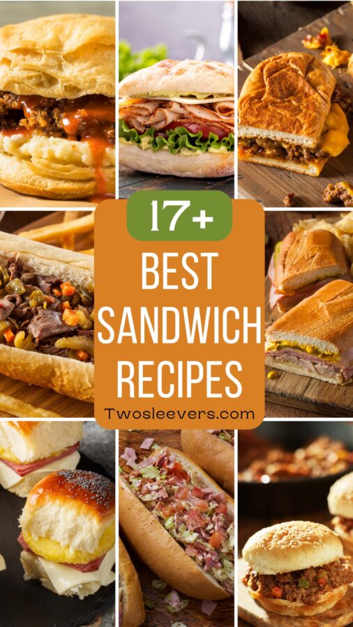 9 part picture grid of the best sandwich recipes with text overlay