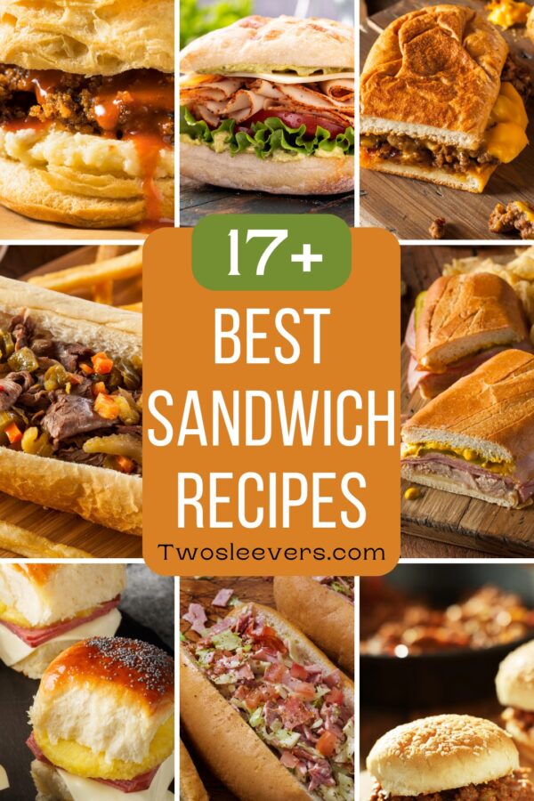 9 part picture grid of the best sandwich recipes with text overlay