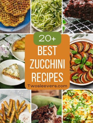A 9 part grid of the best zucchini recipes with text overlay