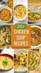 Chicken Soup Recipes Feature 9 part grid with text overlay - 1
