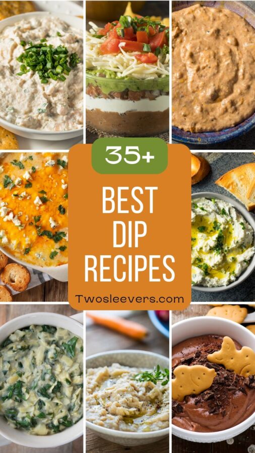 9 part grid of the best dip recipes with text overlay - 21