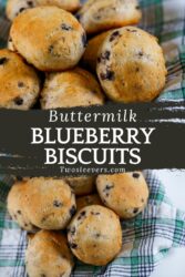 Blueberry Biscuits Pin with text overlay - 1