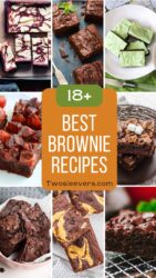 Best Brownie Recipes Grid Image with text overlay