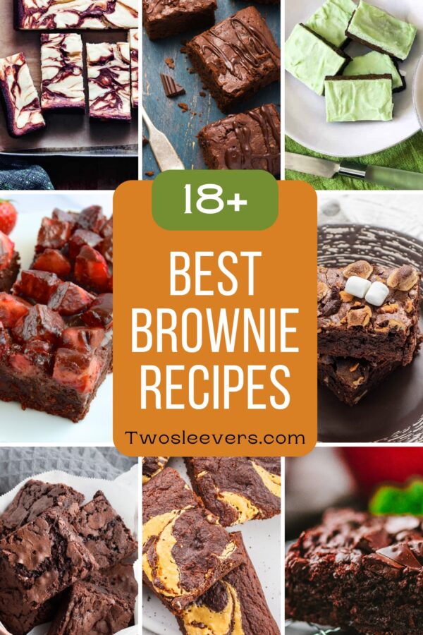 Best Brownie Recipes Grid Image with text overlay
