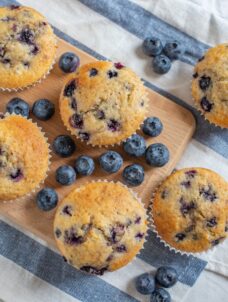 Cottage Cheese Muffins | Cottage Cheese Blueberry Muffin Recipe