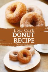 Keto Donuts Pin with text overlay - 20