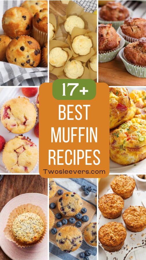 Best Muffin Recipes 9 part image grid with text overlay