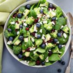 Blueberry Spinach Salad in a bowl