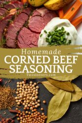 corned beef seasoning Pin with text overlay