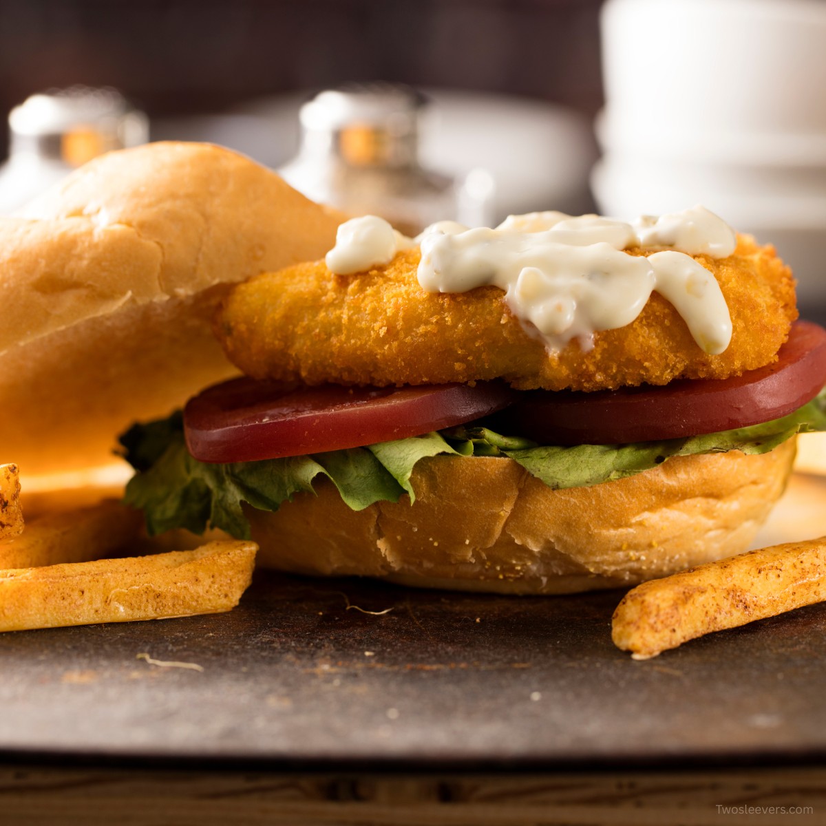 Fried Fish Sandwich | Crispy Fried Fish Sandwich Recipe - TwoSleevers