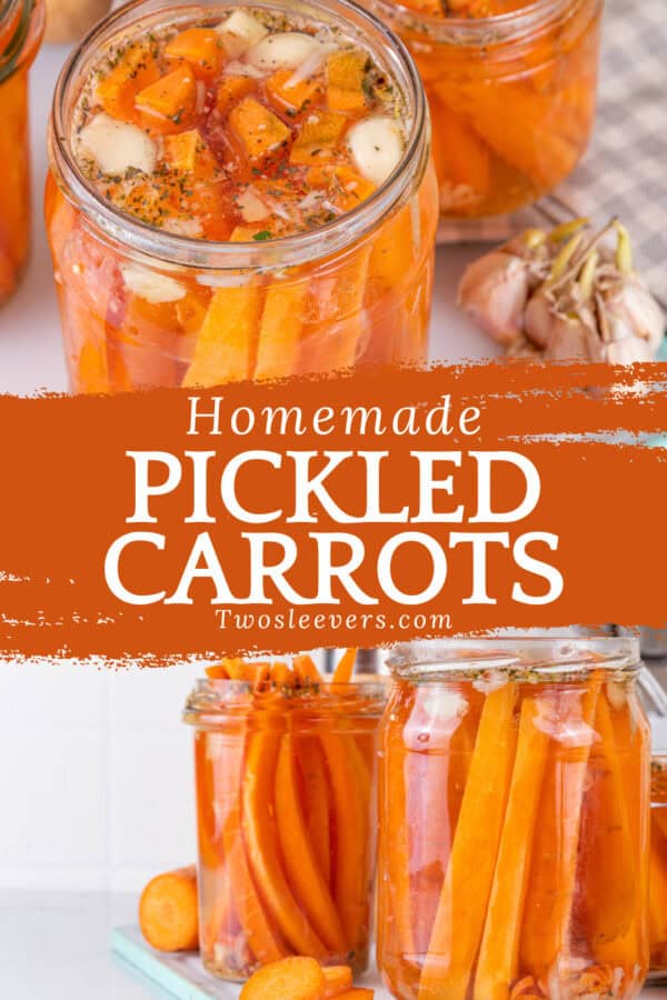 Pickled Carrots Pin with text overlay