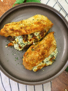 Air Fryer Stuffed Chicken | Spinach Cream Cheese Stuffed Chicken