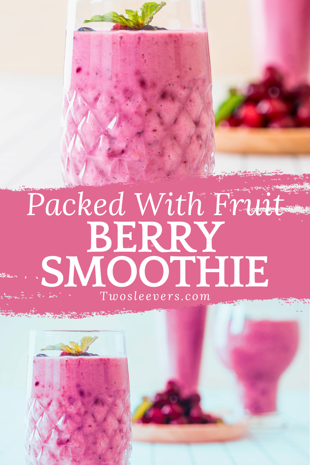 Berry Smoothie Recipe With Greek Yogurt and Banana