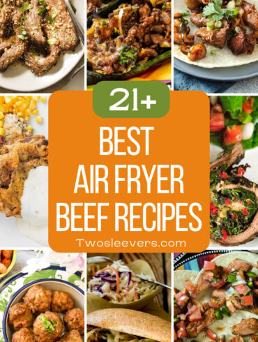 Best Air Fryer Beef Recipes 9 part grid with text overlay