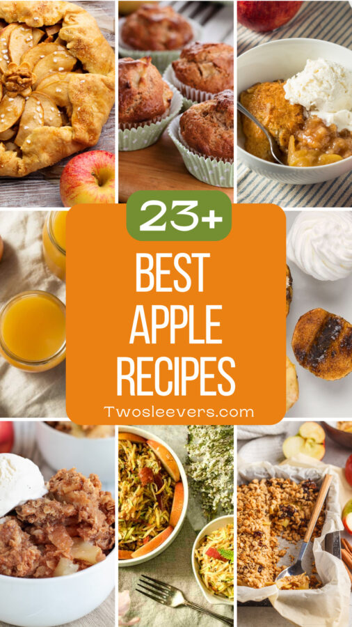 Best Apple Recipes 9 part grid with text overlay