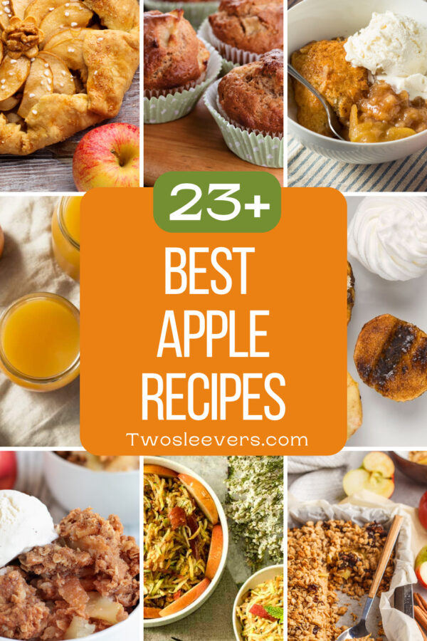Best Apple Recipes 9 part grid with text overlay