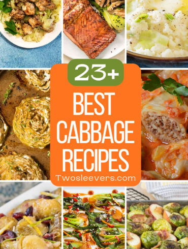 9 part grid for the best cabbage recipes with text overlay