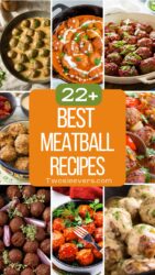Best Meatball Recipes 9 part grid with text overlay