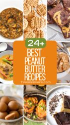 9 part grid of the best peanut butter recipes with text overlay