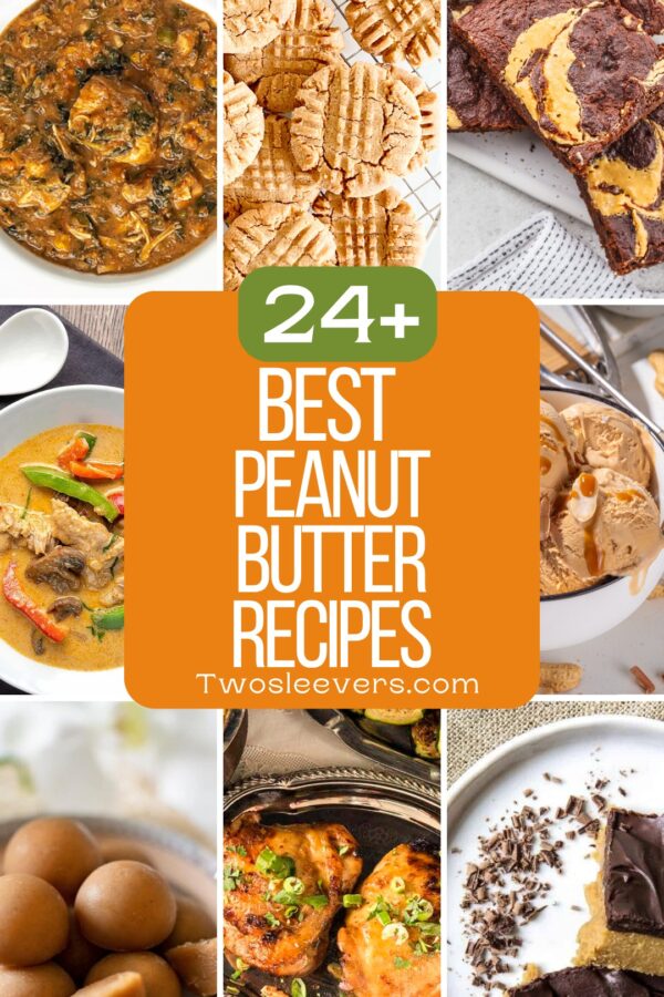 9 part grid of the best peanut butter recipes with text overlay